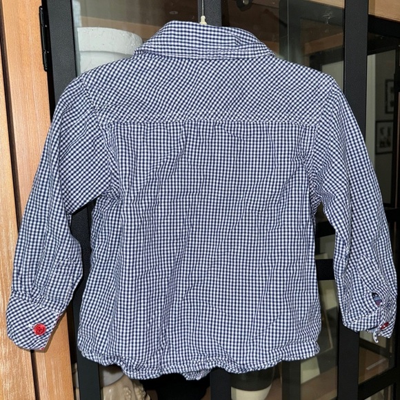 Polo Ralph Lauren button down shirt toddler baby boy embroidered gingham horse - Picture 5 of 6